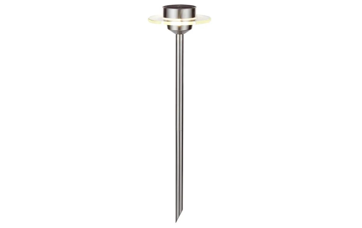 Paulmann Sockelleuchte LED Solarspiess Special Ufo, 3000K, Edelstahl