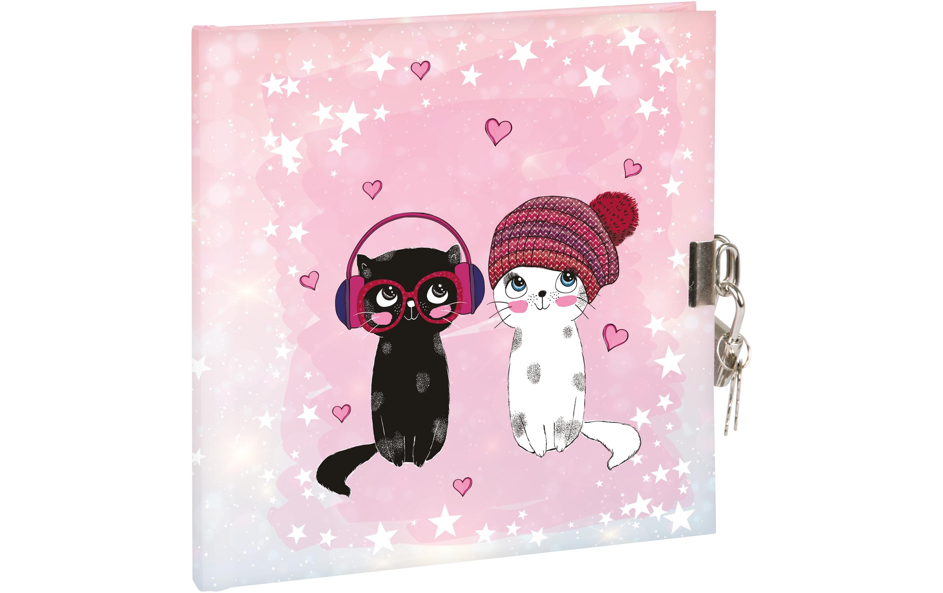 Goldbuch Tagebuch Music for Cats 96 Seiten, 16.5 x 16.5 cm