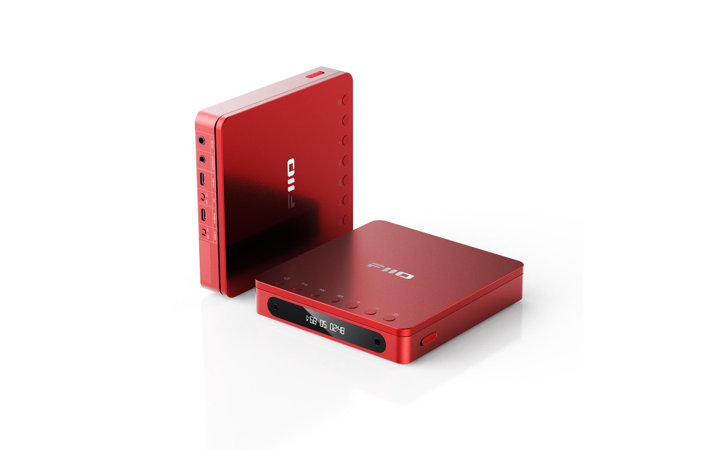 FiiO DM13 BT Portabler CD-Player mit Bluetooth Rot