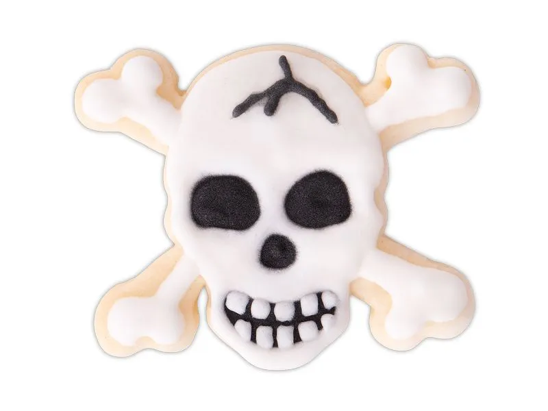 Städter Präge-Ausstecher Totenkopf 4.3 x 7.5 cm, Schwarz
