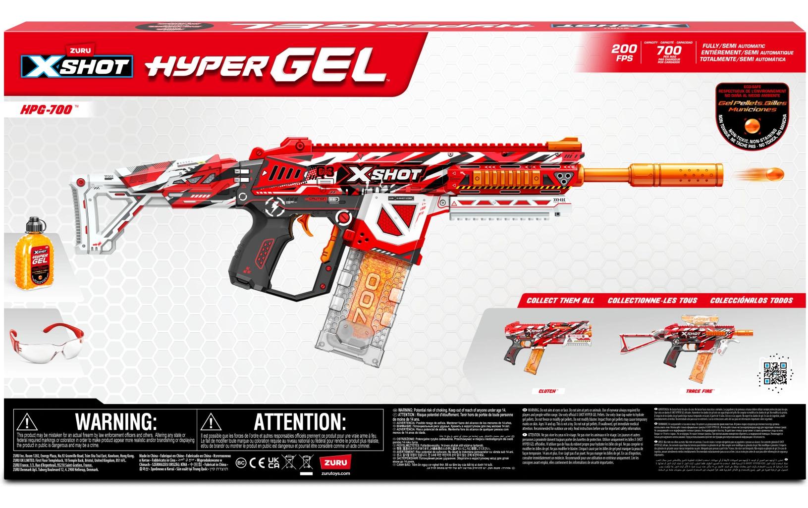 X-Shot Hyper Gel HPG-700 Blaster mit Gel-Kugeln – EN71 Series 1