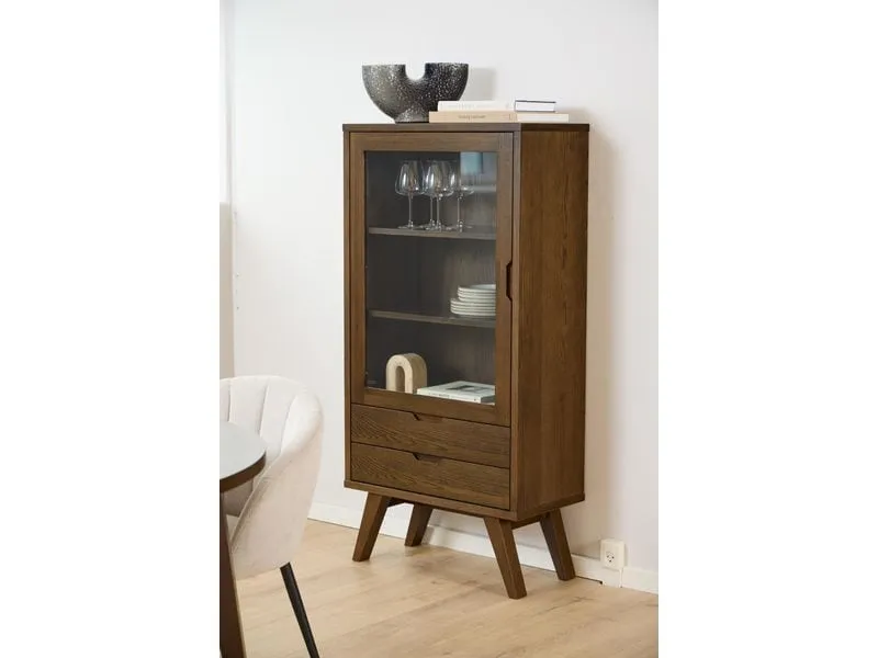 AC Design Vitrine A-Line Dunkelbraun72 x 36 x 145 cm AC Design Vitrine A-Line Dunkelbraun72 x 36 x 145 cm