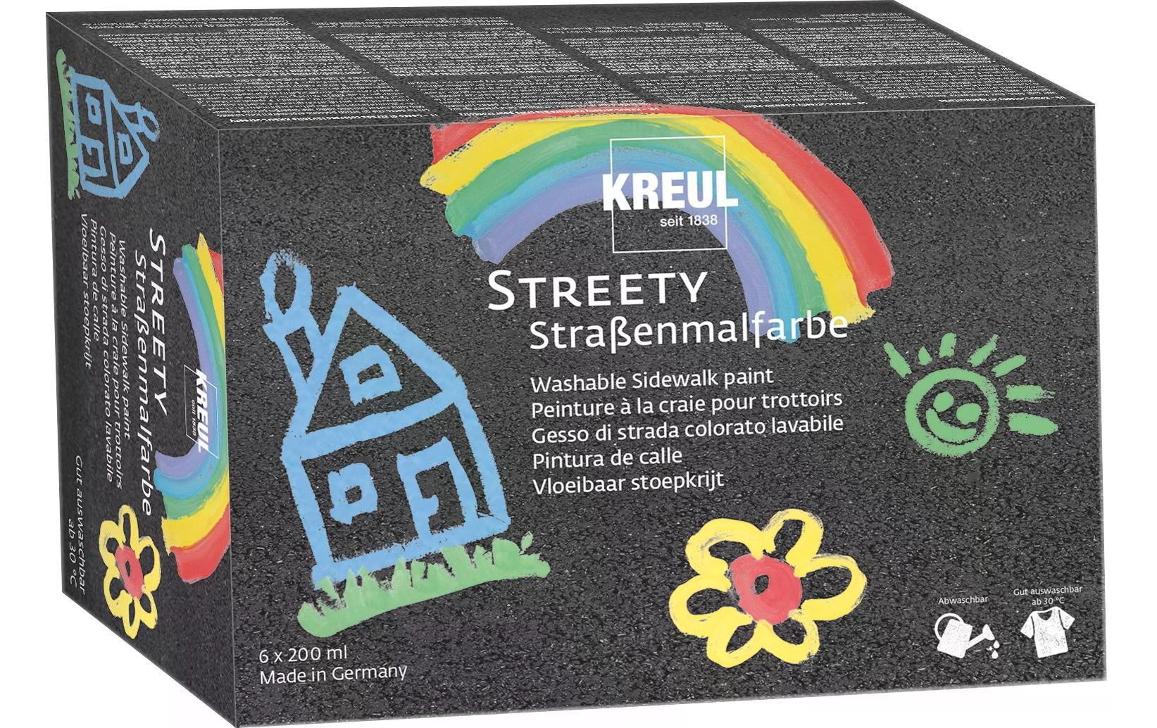 Kreul Strassenmalkreide flüssig Streety 6 Farben à 200 ml