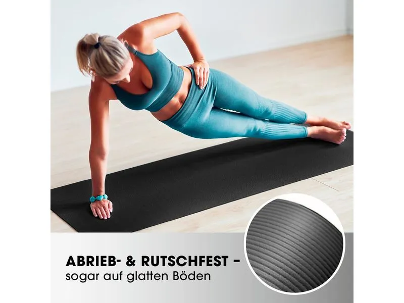 World Fitness Fitnessmatte Jivan 183 cm x 61 cm, Schwarz World Fitness Fitnessmatte Jivan 183 cm x 61 cm, Schwarz