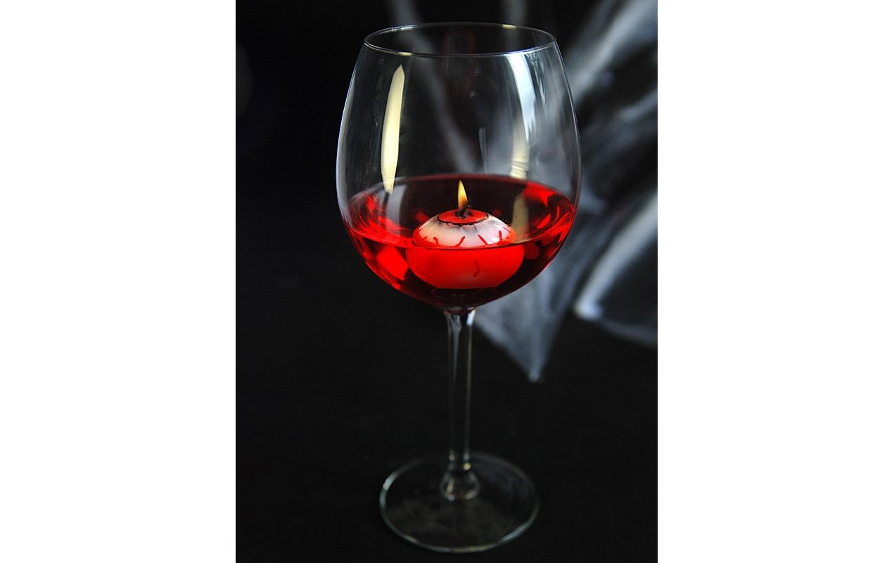 Partydeco Kerzen Schwimmendes Auge 4 cm, 25 Kerzen