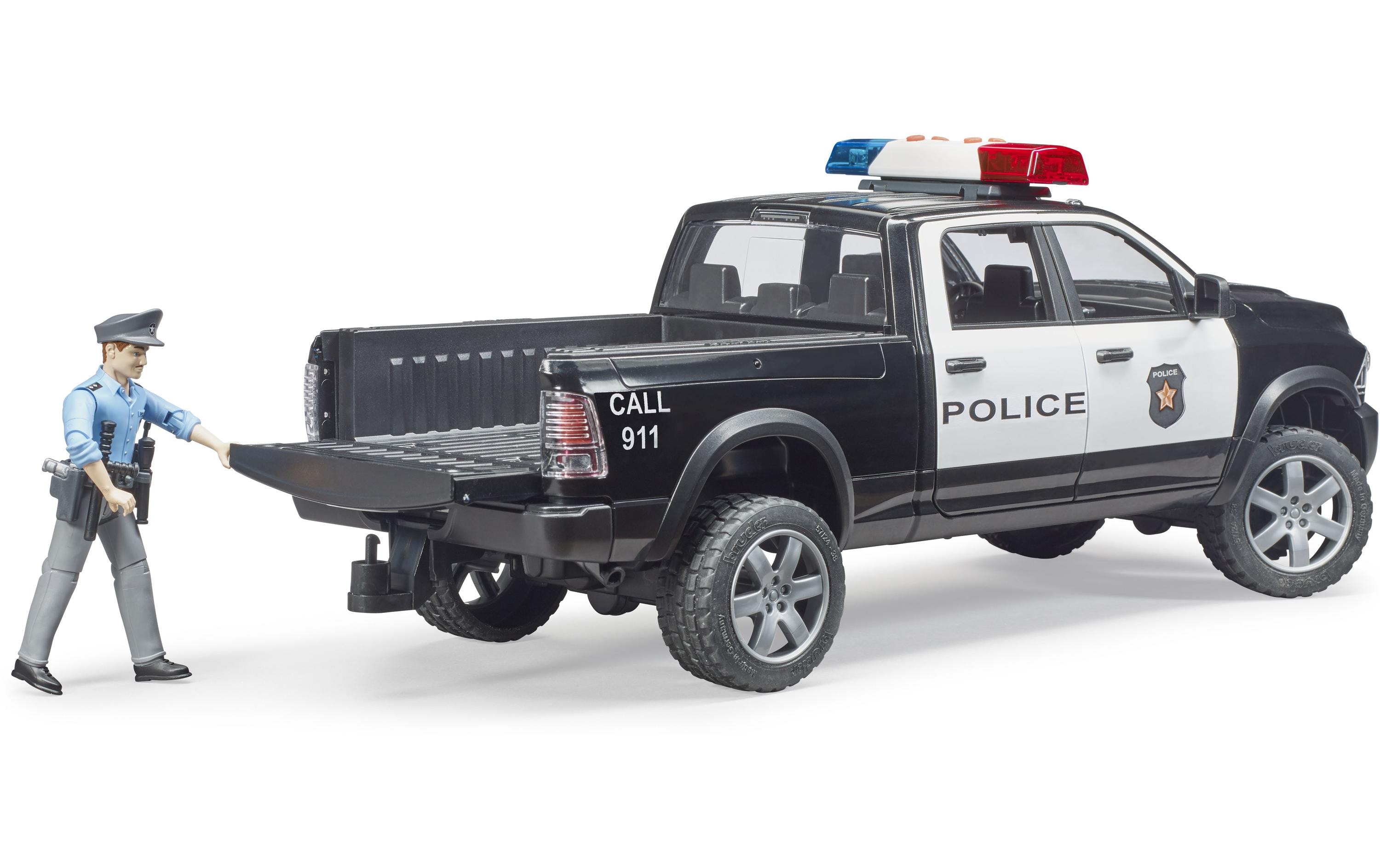 Bruder Spielwaren Polizei Pickup mit Polizist