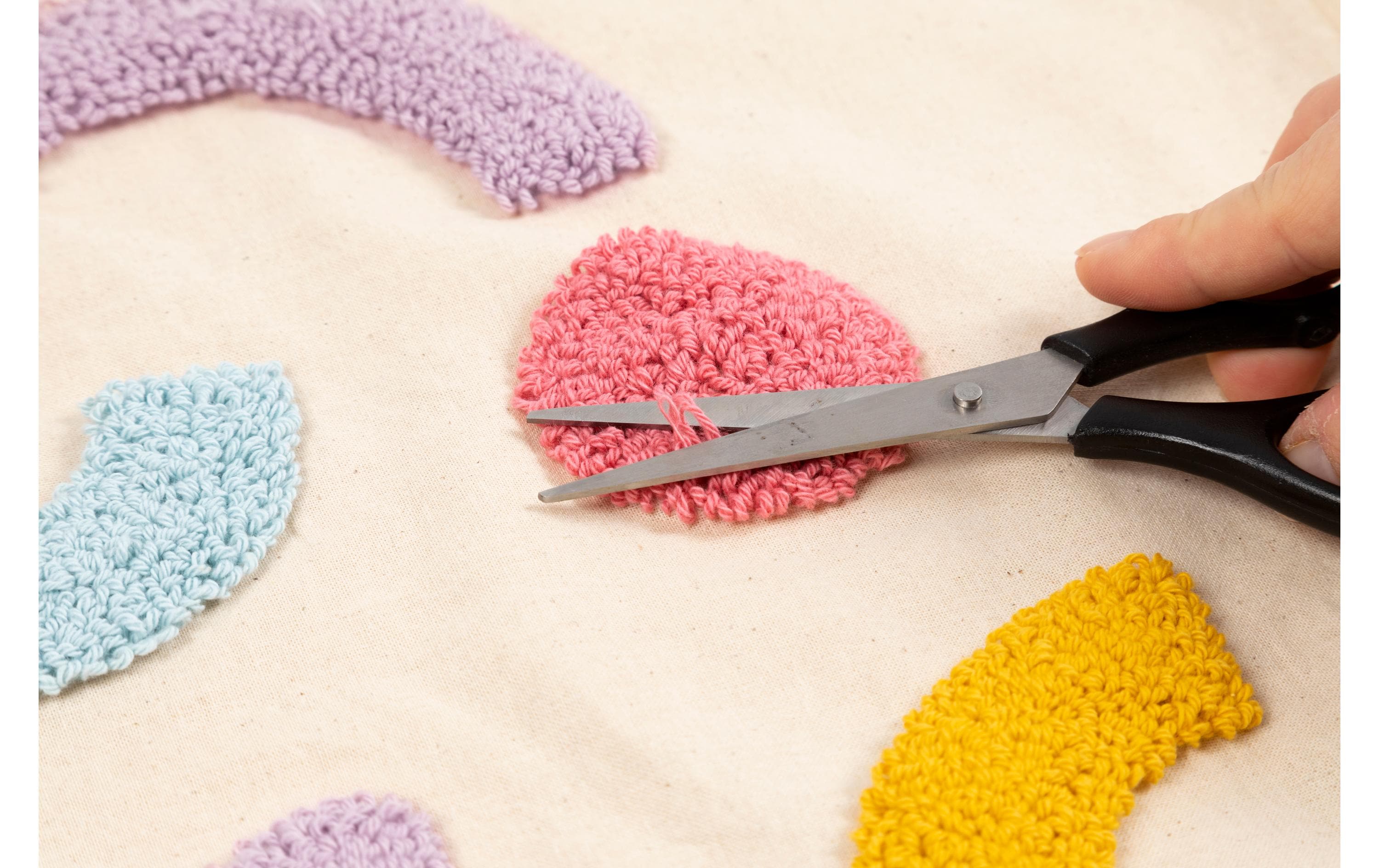 Creativ Company Bastelset Punch Needle Einkaufstasche