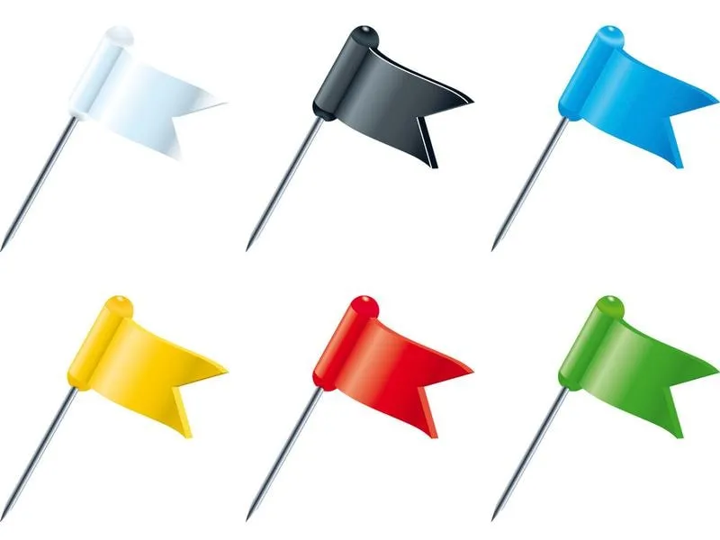 Exacompta Reissnägel Markierfahnen, 20 Stück, assortiert Exacompta Reissnägel Markierfahnen, 20 Stück, assortiert