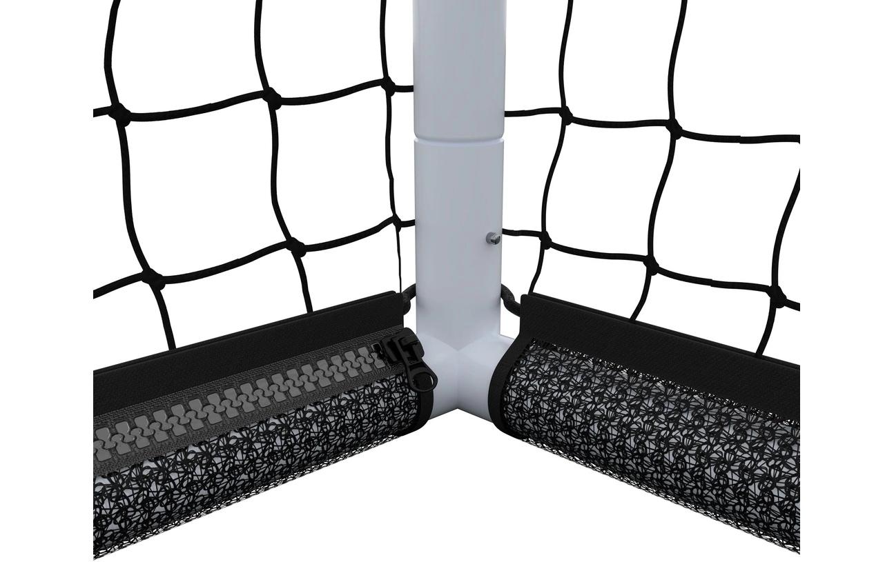 Hudora Fussballtor Pro Tect 240 Advanced Weiss/Schwarz