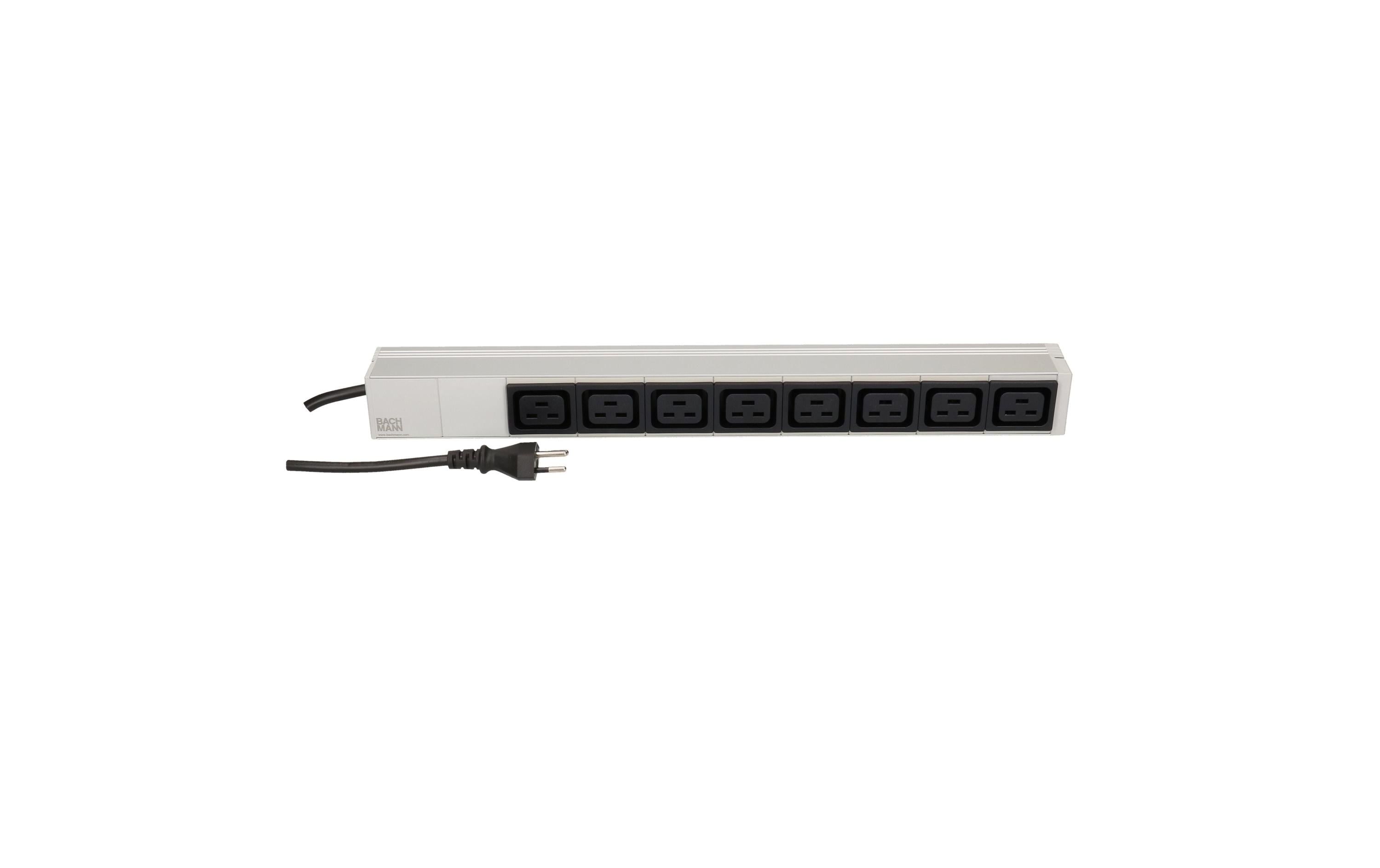 Bachmann 19 PDU BACHMANN PDU ALU 8× C19 Bachmann 19 PDU BACHMANN PDU ALU 8× C19