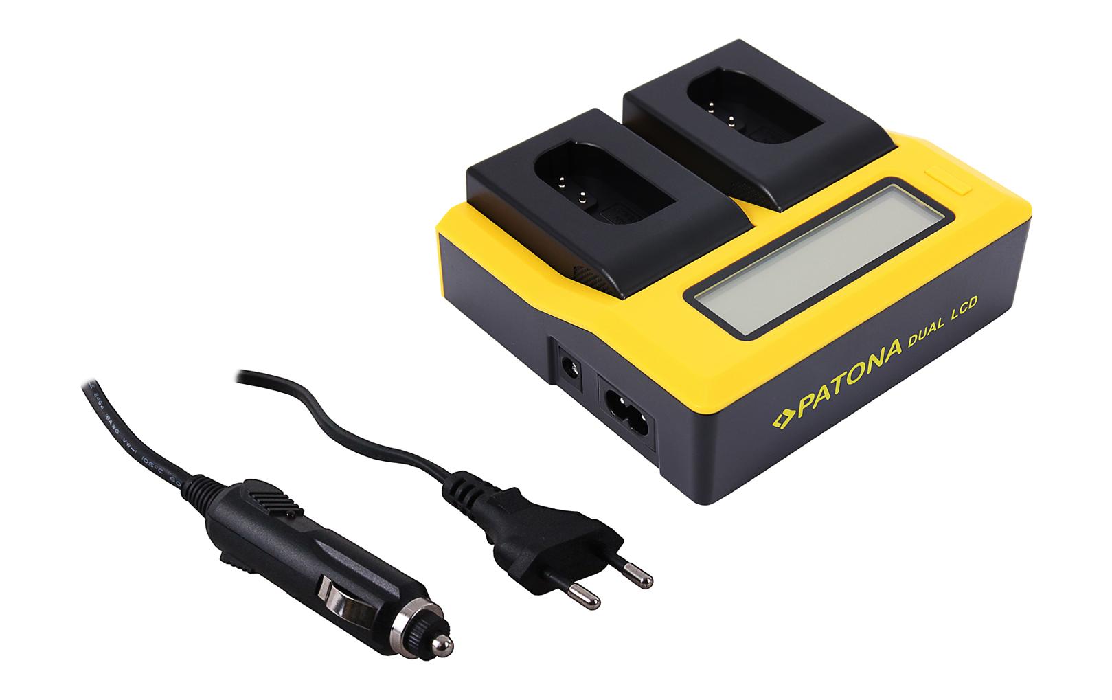 Patona Ladegerät Dual LCD USB – Panasonic DMW-BLK22