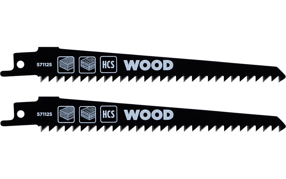 kwb Säbelsägeblätter-Set HCS Holz, kurve 2-tlg 152 mm
