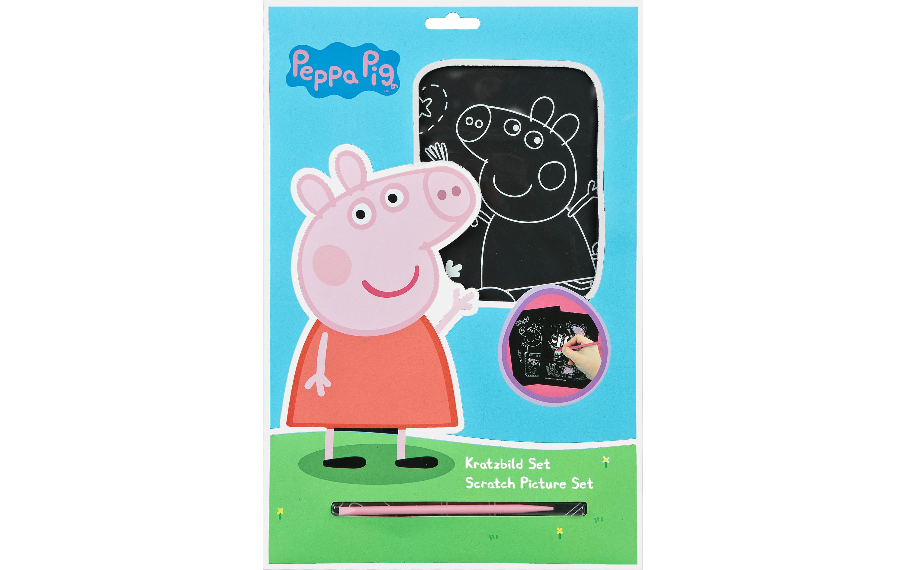 Undercover Fanartikel Kratzbild Set Peppa Pig