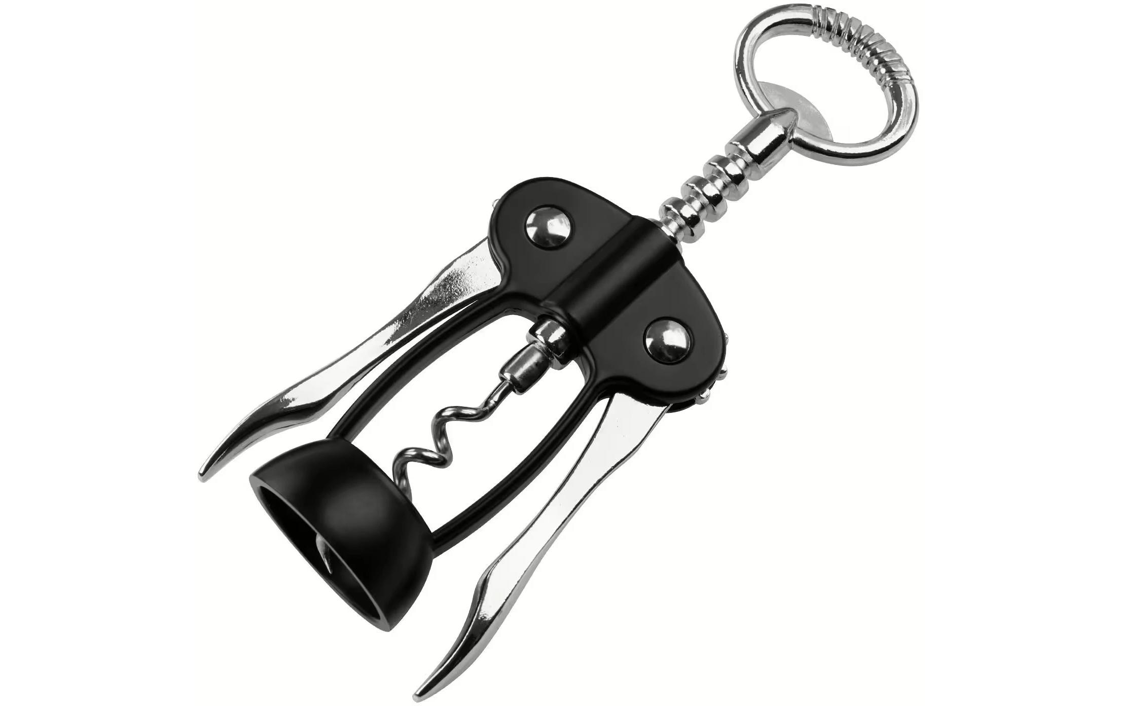 Fackelmann Hebelkorkenzieher Specter Schwarz/Silber