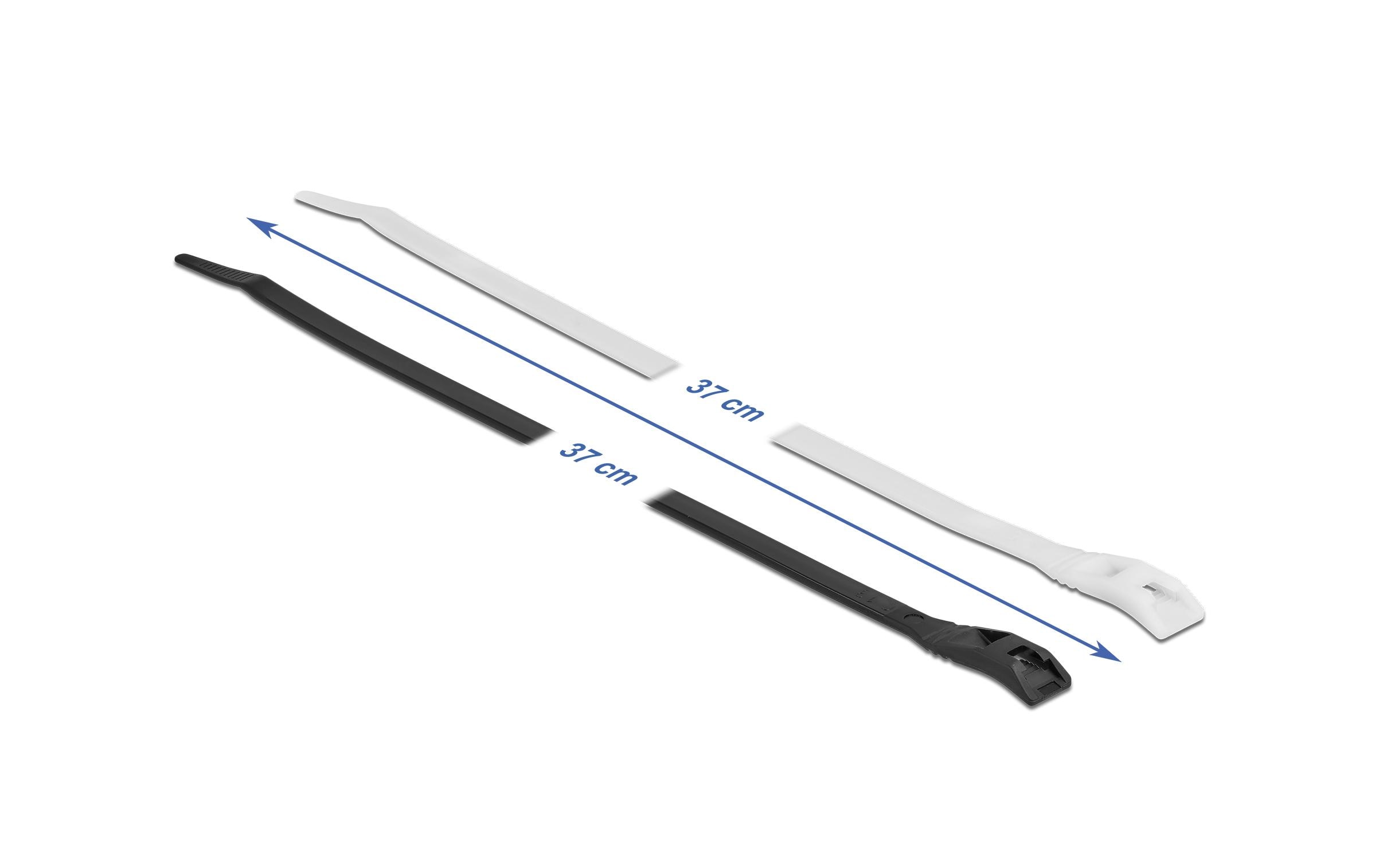 Delock Kabelbinder mit flachem Kopf Mehrfarbig 370 mm x 7.6 mm