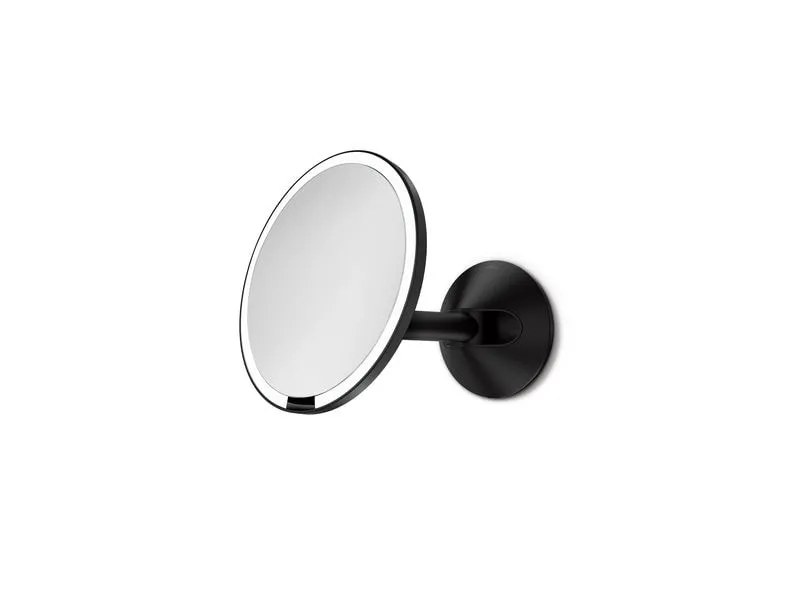 Simplehuman Kosmetikspiegel mit Sensor Mit Wandhalterung Schwarz matt