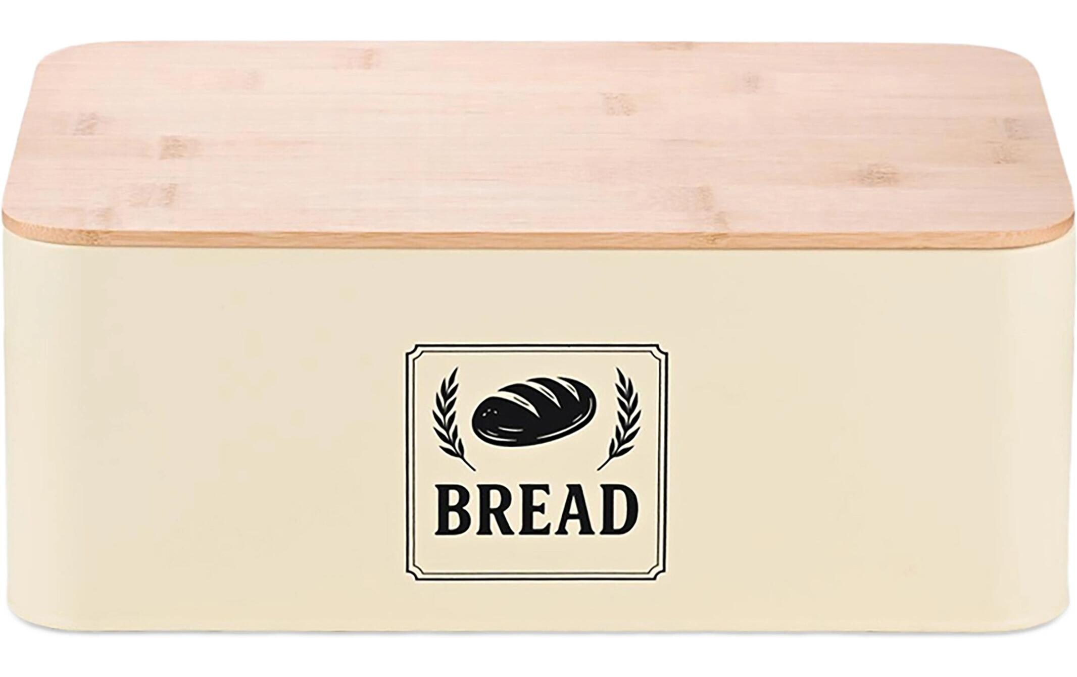 relaxdays Brotkasten Retro Beige