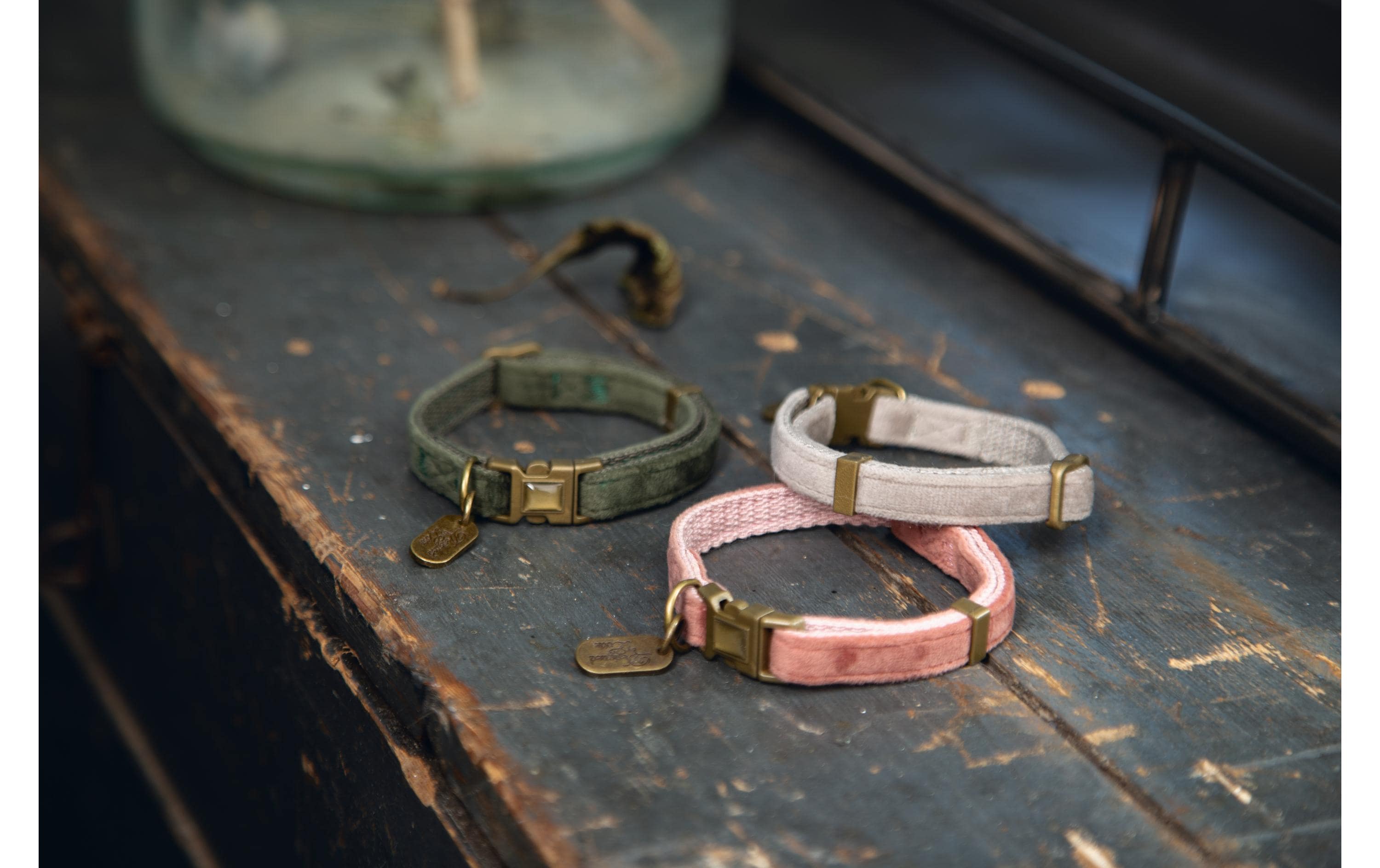 Designed by Lotte Katzenhalsband Velura Rosa