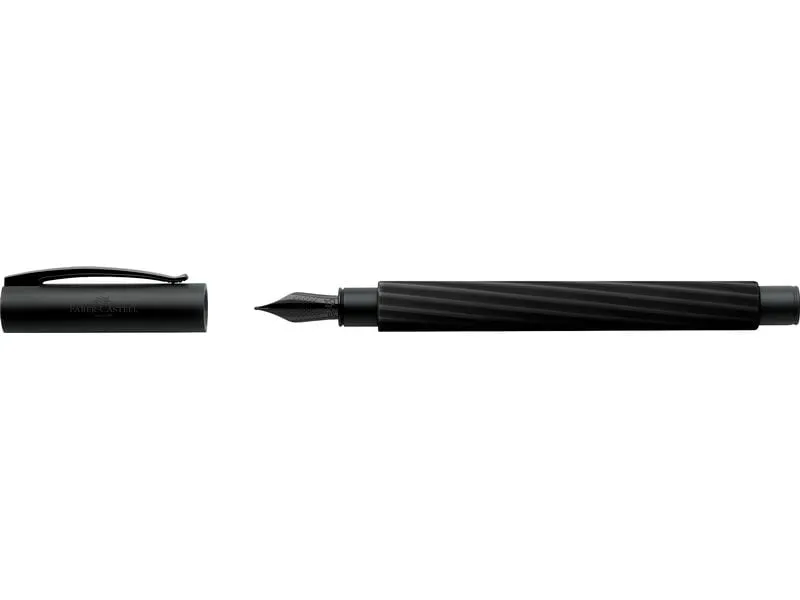Faber-Castell Füllfederhalter Ambition M, Italic, Obsidian Black Faber-Castell Füllfederhalter Ambition M, Italic, Obsidian Black