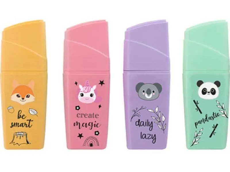 Eberhard Faber Textmarker Mini Animal 4 Stück