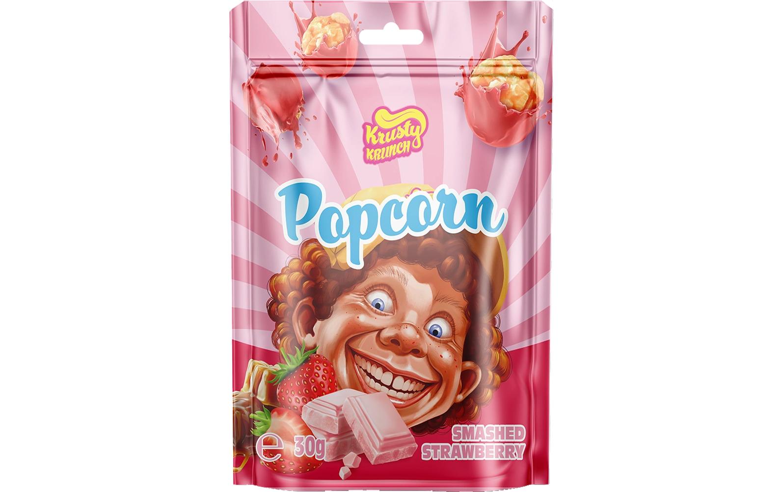 Krusty Krunch Popcorn Smashed Strawberry 30 g Krusty Krunch Popcorn Smashed Strawberry 30 g