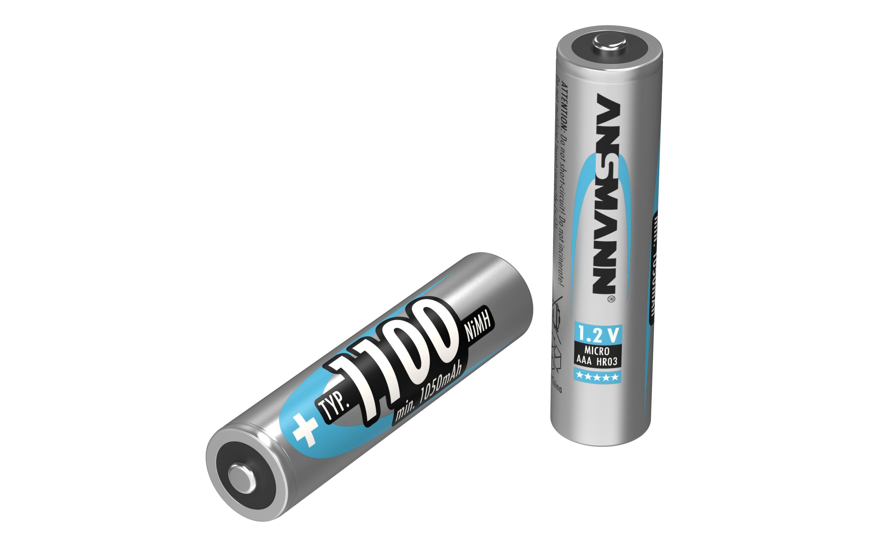 Ansmann Akku 2x AAA Typ 1100 1050 mAh