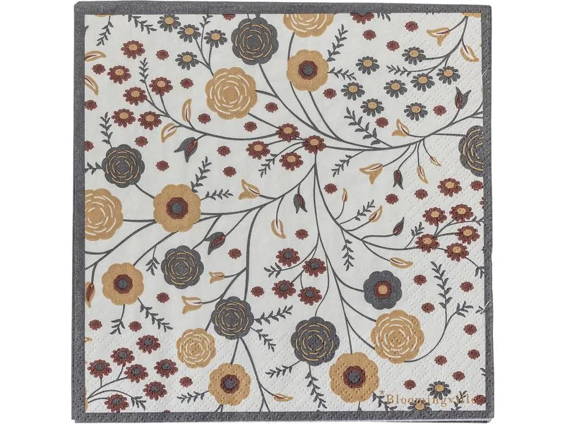 Bloomingville Papierservietten Eydis 33 cm x 33 cm, 20 Stück Bloomingville Papierservietten Eydis 33 cm x 33 cm, 20 Stück