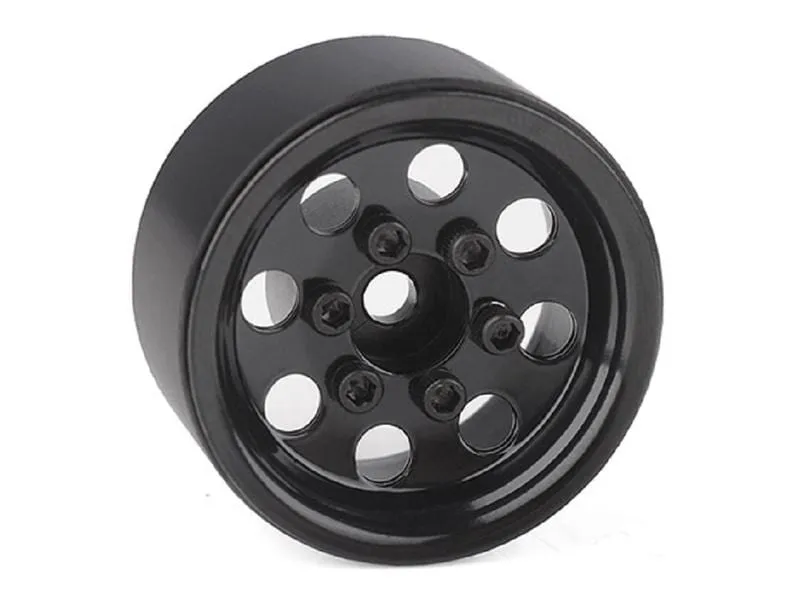 RC4WD Felgen Stamped Steel 1.0 Pro8 Beadlock Schwarz, 4 Stück