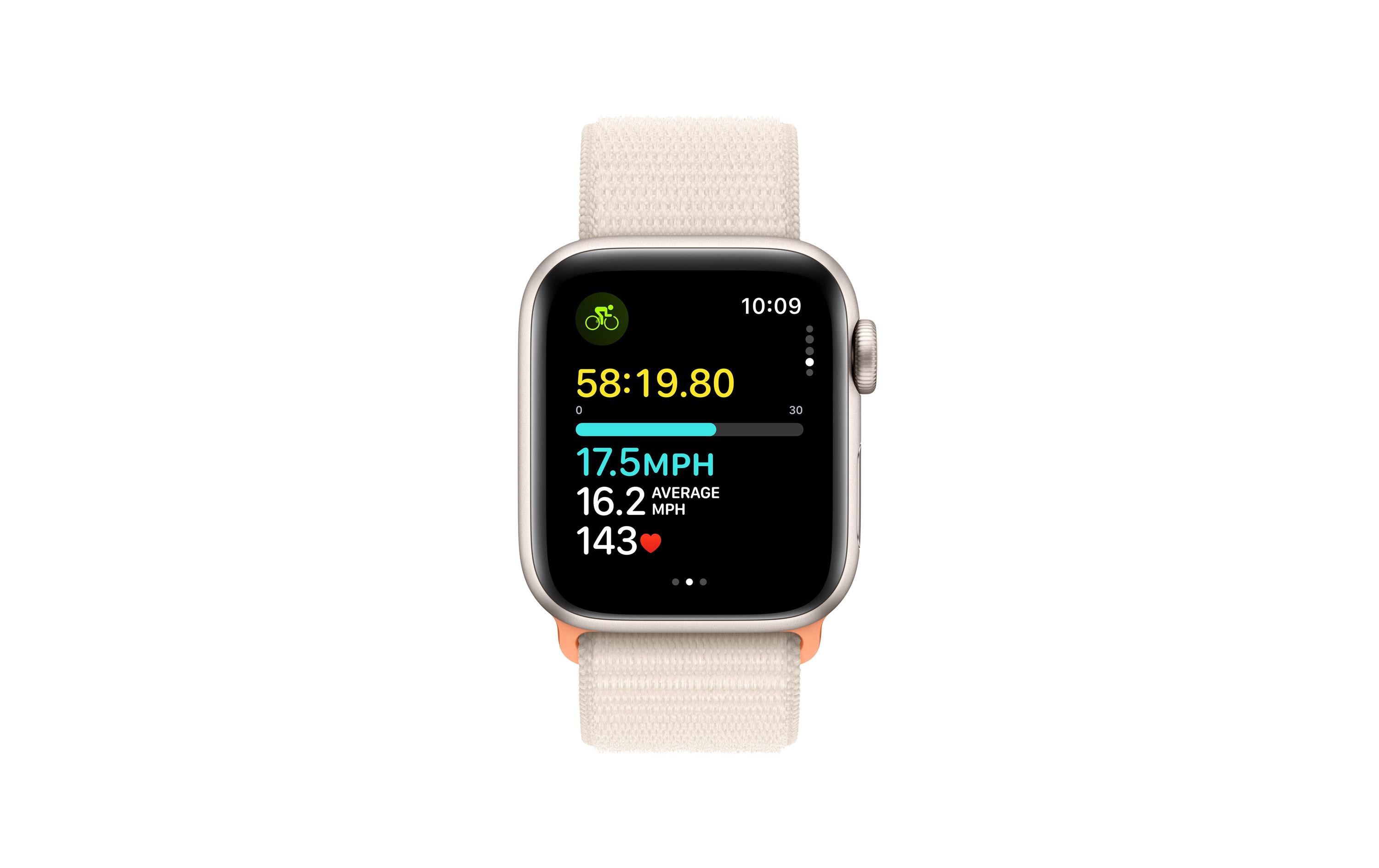 Apple Watch SE 2023 40 mm GPS Alu Sport Loop Polarstern