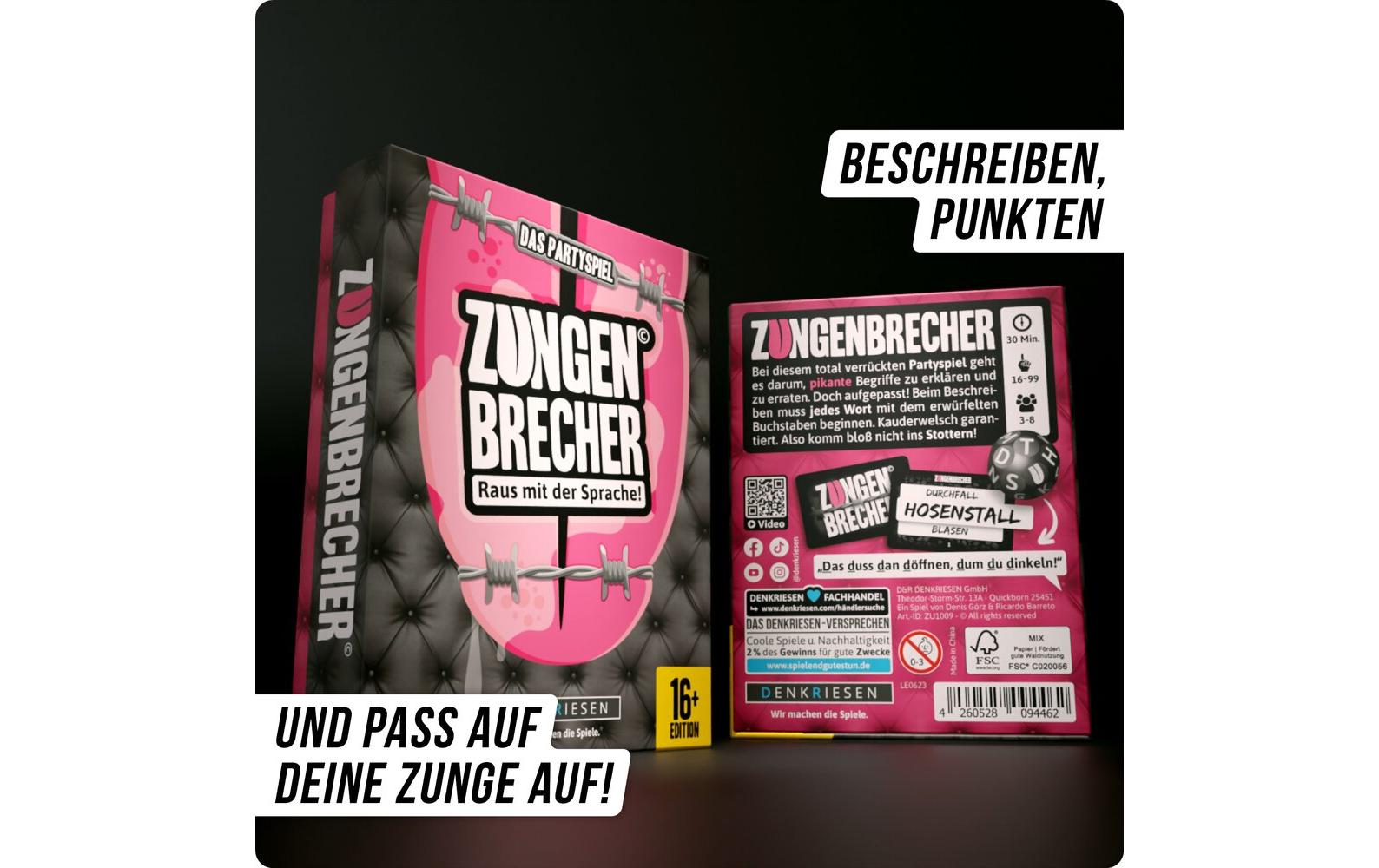 Denkriesen Partyspiel Zungenbrecher - «Raus mit der Sprache» -DE-
