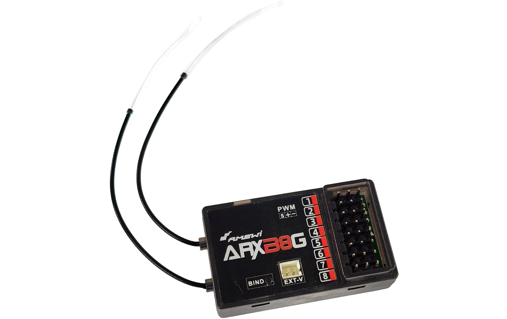 Amewi Empfänger ARXB8G 8-Kanal mit Gyro für ATXB8 Amewi Empfänger ARXB8G 8-Kanal mit Gyro für ATXB8