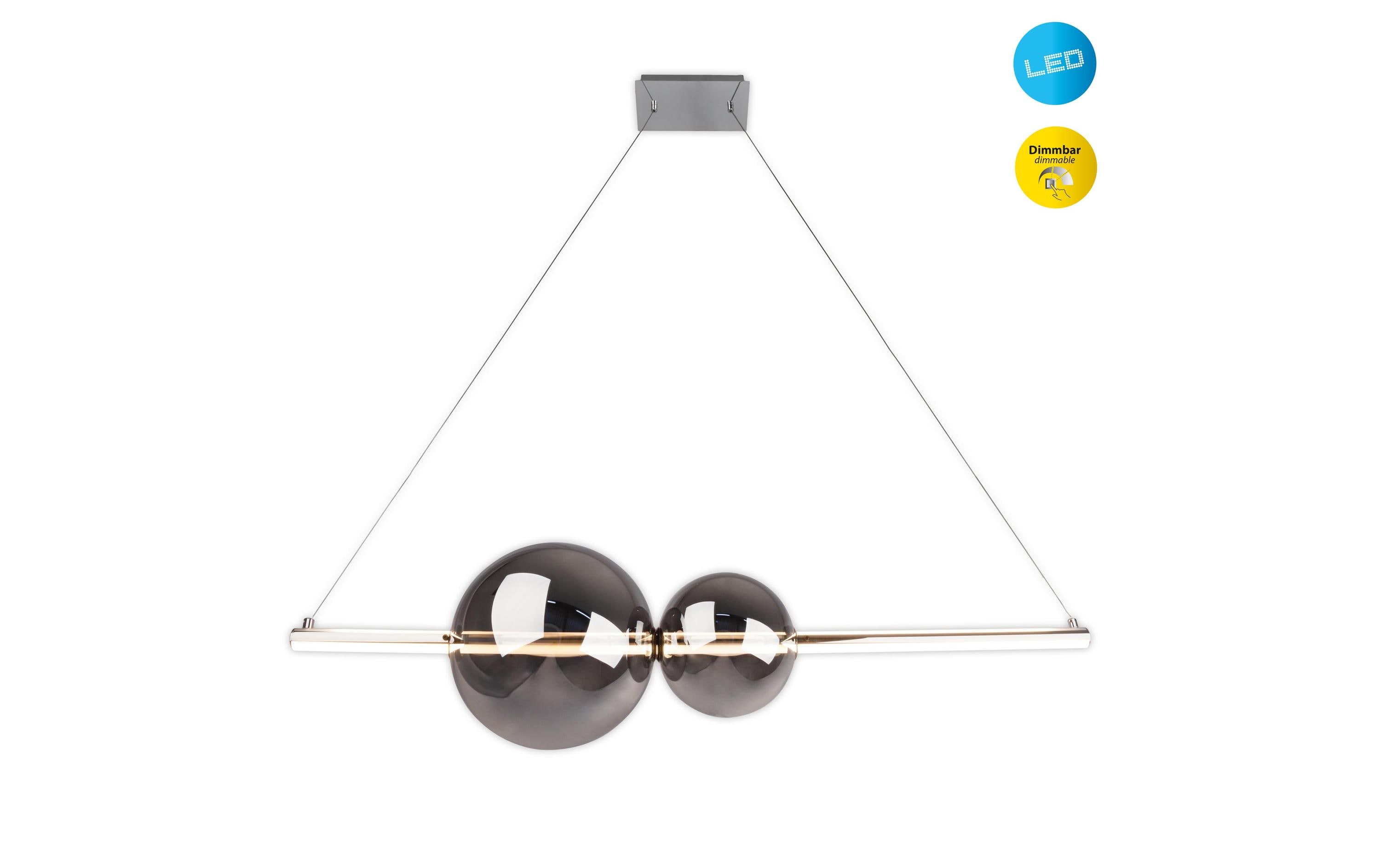 Näve Pendelleuchte LED «NOVA» Chrom 100 cm