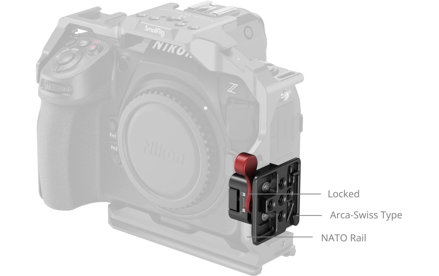 Smallrig NATO-Klemme für Arca-Swiss-Schnellwechselplatte