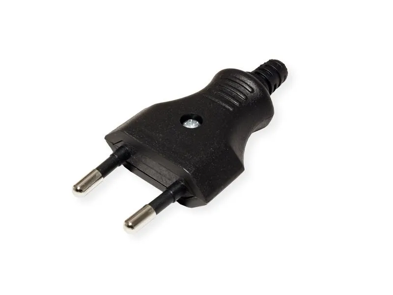 Bachmann Euroflachstecker 2.5A / 250 V mit Schraubanschluss schwarz Bachmann Euroflachstecker 2.5A / 250 V mit Schraubanschluss schwarz