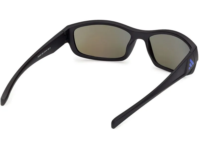 adidas ES0005 Sport Sonnenbrille Matte Black, Blue Mirror adidas ES0005 Sport Sonnenbrille Matte Black, Blue Mirror