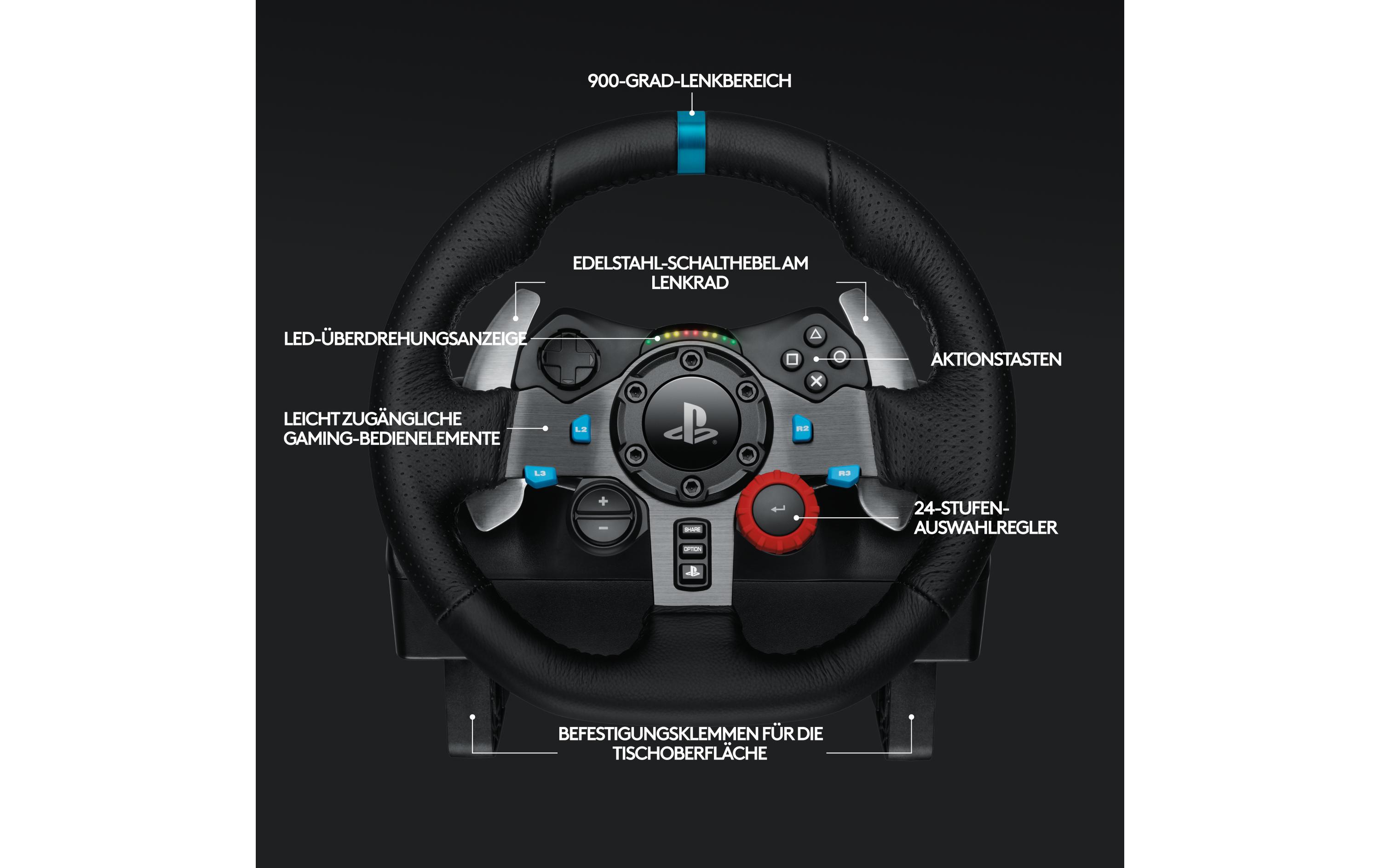 Logitech Lenkrad G29 Driving Force PS5 / PS4 / PS3 / PC