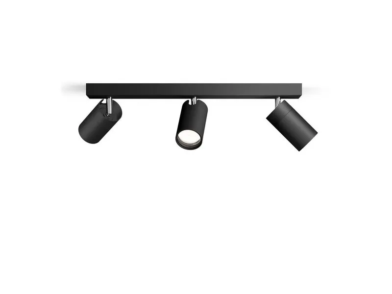 Philips Aufbauspot Idris GU10, IP44 Schwarz, ohne Leuchtmittel Philips Aufbauspot Idris GU10, IP44 Schwarz, ohne Leuchtmittel