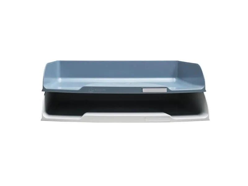 Exacompta Dokumentenablage Combo Styli AutentiK, A4+ Quer, Blaugrau Exacompta Dokumentenablage Combo Styli AutentiK, A4+ Quer, Blaugrau
