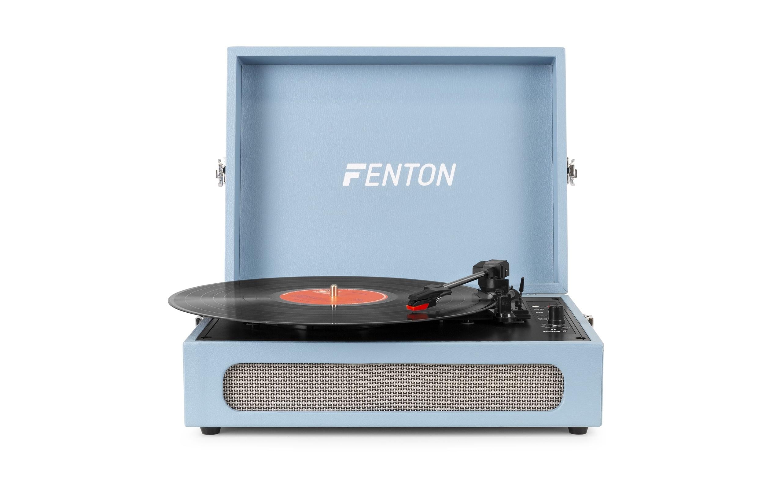 Fenton Plattenspieler mit Bluetooth RP118E Blau