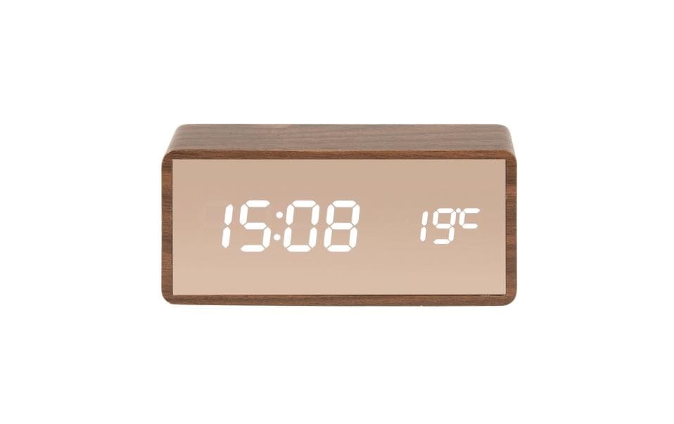KARLSSON Digitalwecker Copper Braun