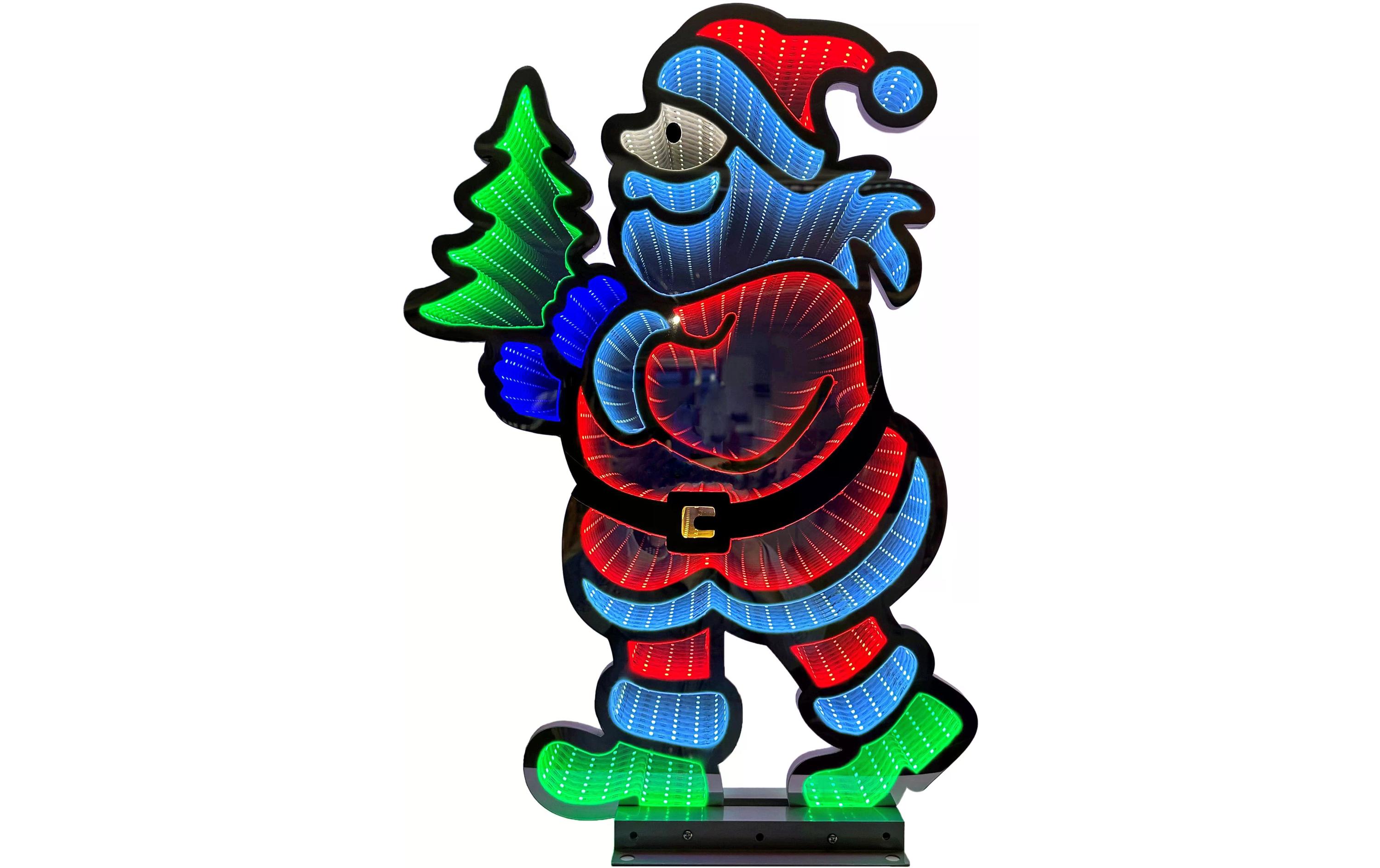 Dameco LED-Figur Infinity Santa, 435 LEDs, 60 cm, Mehrfarbig Dameco LED-Figur Infinity Santa, 435 LEDs, 60 cm, Mehrfarbig