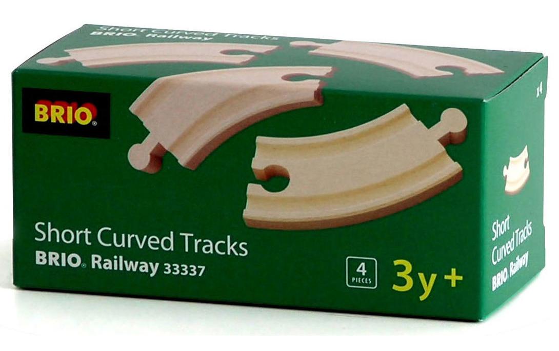 BRIO Eisenbahn Kurze gebogene Gleise BRIO Eisenbahn Kurze gebogene Gleise