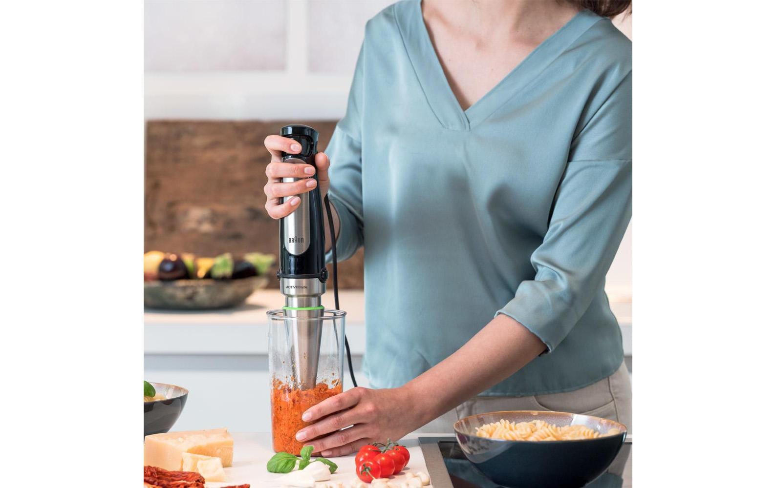 Braun Stabmixer MultiQuick 7 MQ7000X Silber/Schwarz