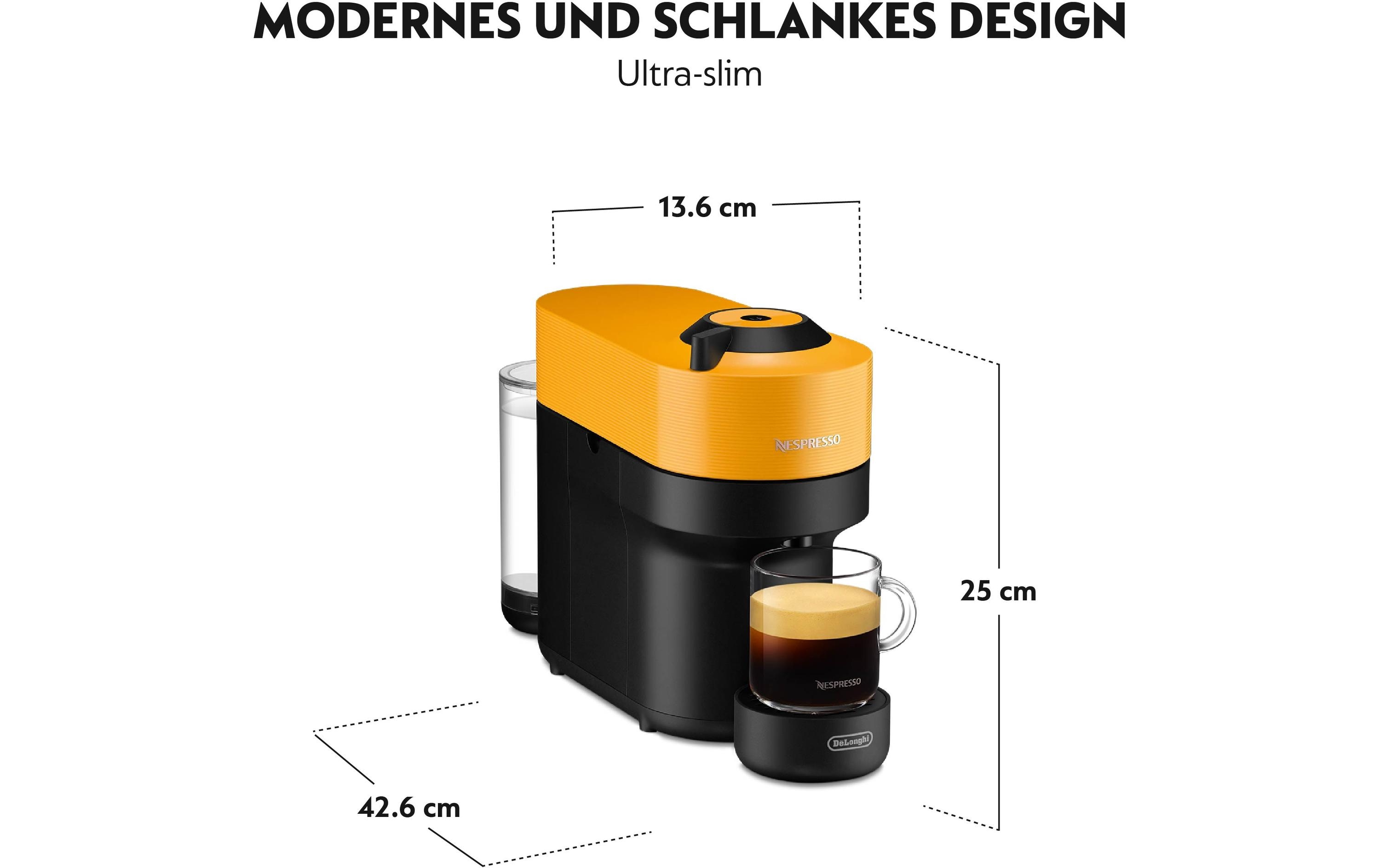 De'Longhi Kaffeemaschine Nespresso Vertuo Pop ENV90.Y Mango Yellow De'Longhi Kaffeemaschine Nespresso Vertuo Pop ENV90.Y Mango Yellow