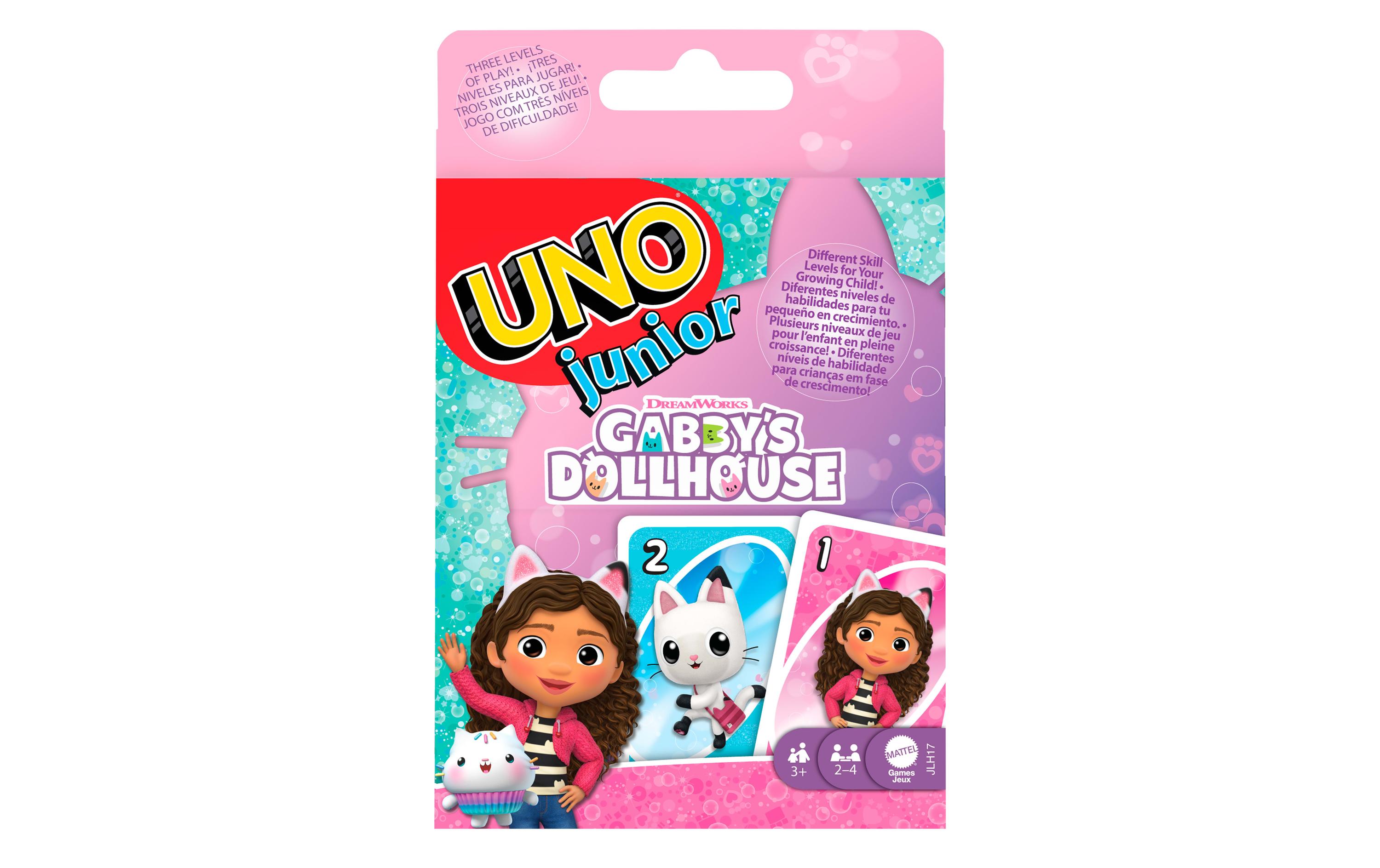 Mattel Spiele Kartenspiel UNO Junior Gabbys Dollhouse