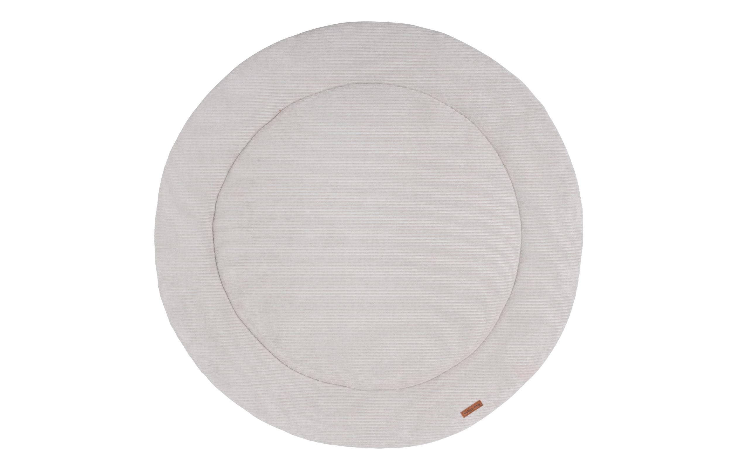 baby's only Krabbeldecke Sense Kieselgrau – Ø90 cm