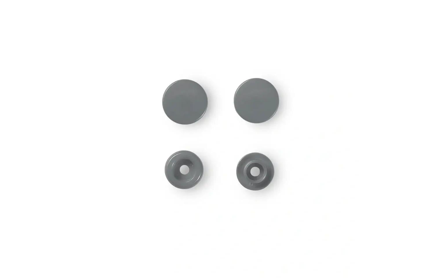 Prym Druckknöpfe Color Snaps Grau, Ø 12,4 mm, 30 Stück Prym Druckknöpfe Color Snaps Grau, Ø 12,4 mm, 30 Stück