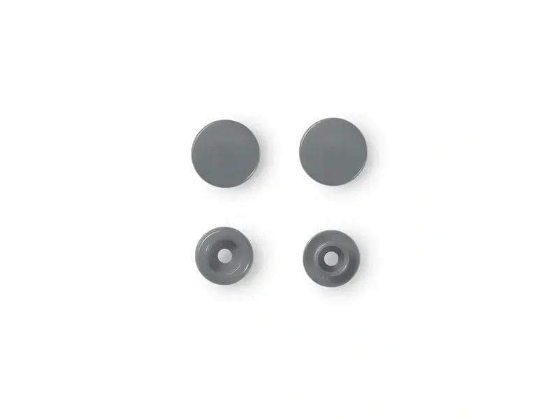 Prym Druckknöpfe Color Snaps Grau, Ø 12,4 mm, 30 Stück Prym Druckknöpfe Color Snaps Grau, Ø 12,4 mm, 30 Stück