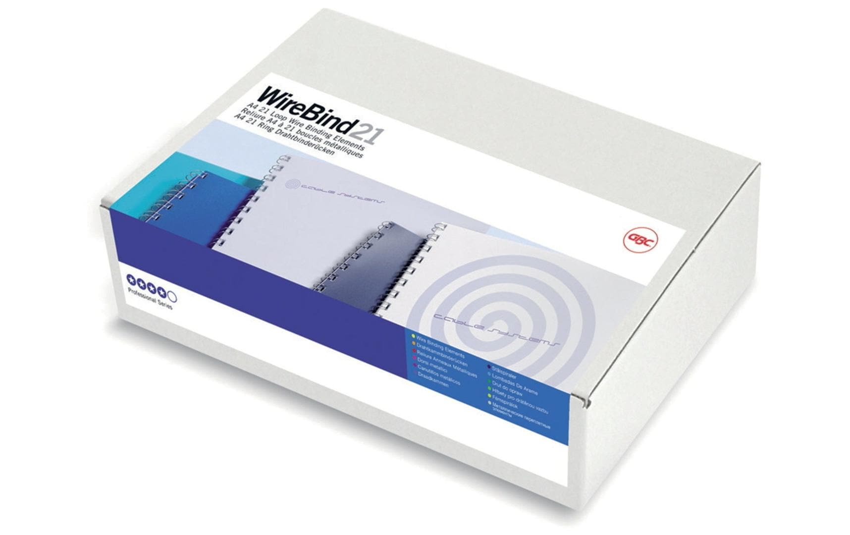 GBC Binderücken Wire Bind 21 Ø 12 mm, Silber, 100 Stück GBC Binderücken Wire Bind 21 Ø 12 mm, Silber, 100 Stück