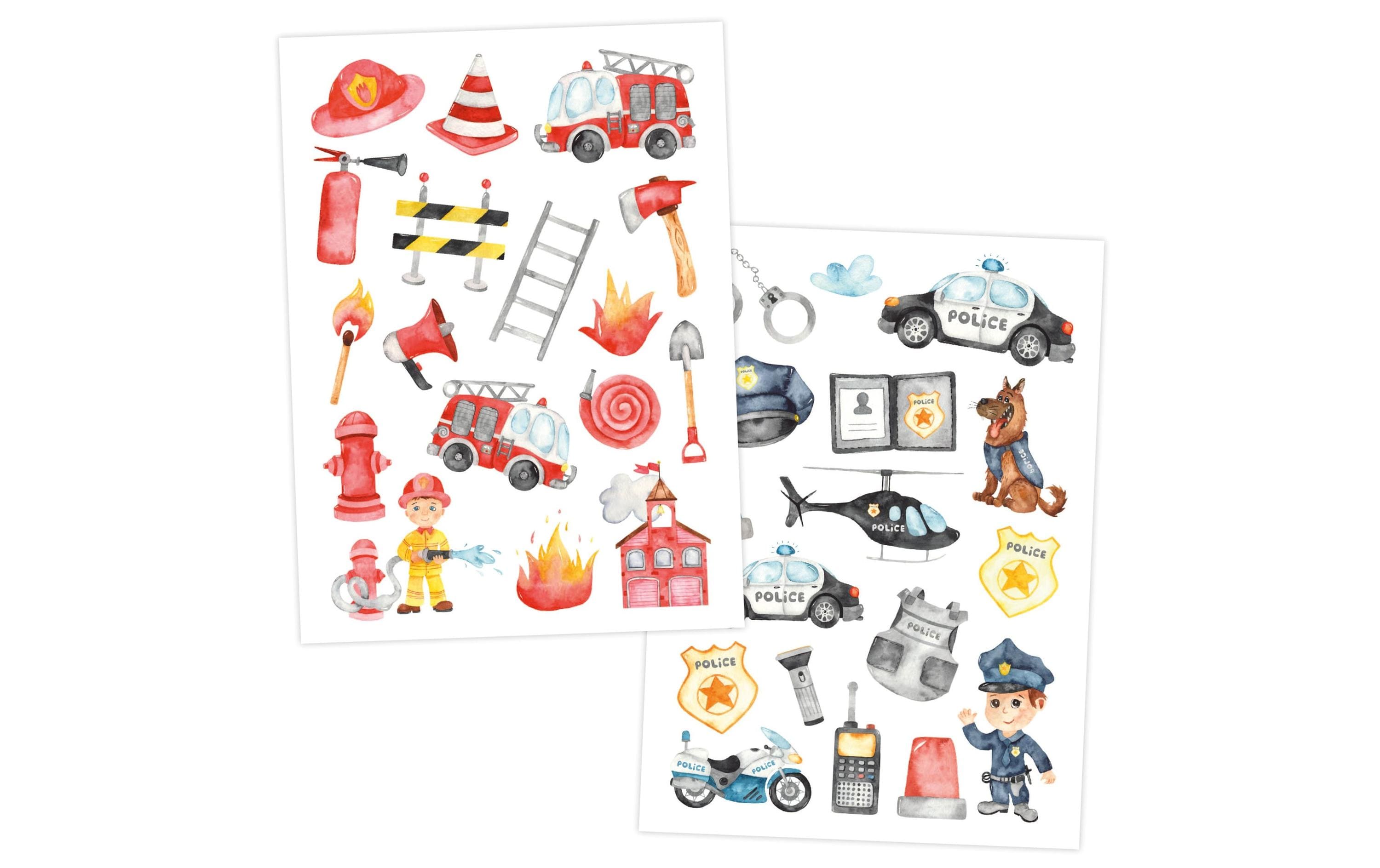 Papierdrachen Tattoo Set Berufe